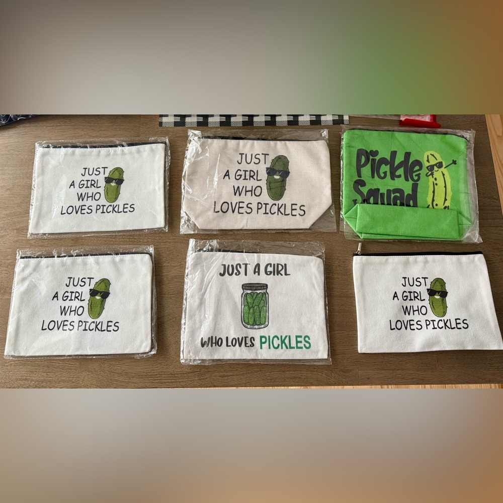 Etsy Canvas “Just a Girl Who Loves Pickles” Bag, New